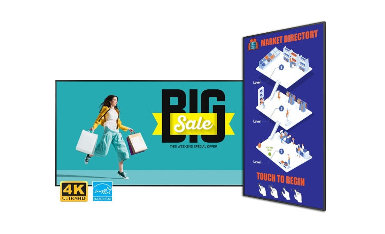 PLANAR SLM432 43" UHD Display, 500 Nit, Speakers, ENERGY STAR