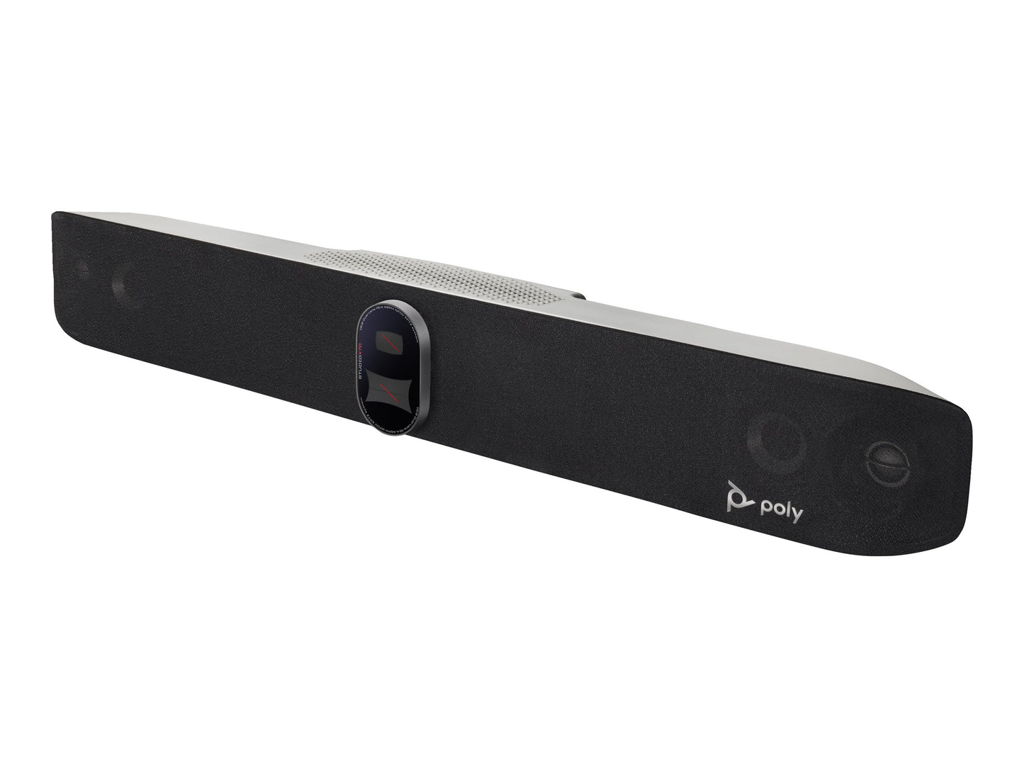 Barre vidéo tout-en-un Poly Studio X70, 4K, double objectif, conforme TAA