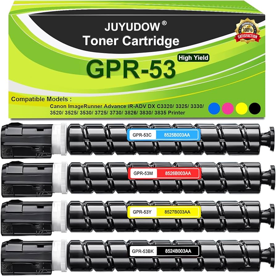 Cartouche de toner noir Canon GPR-53, rendement de 36 000 pages