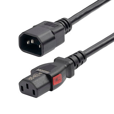 Rallonge d'alimentation StarTech 3 m (IEC C14 vers C13 verrouillable) pour PDU, 10 A 250 V, UL, TAA
