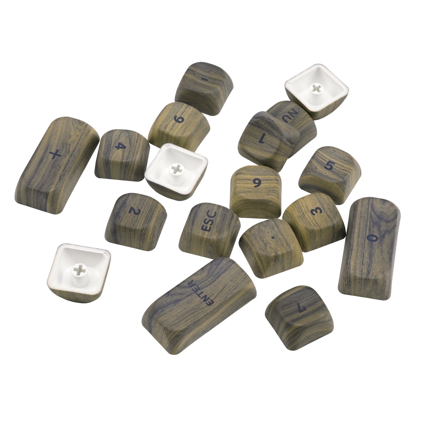 XVX Walnut Texturer MOA Profile Dye-Sub PBT Keycap Set 130-Key
