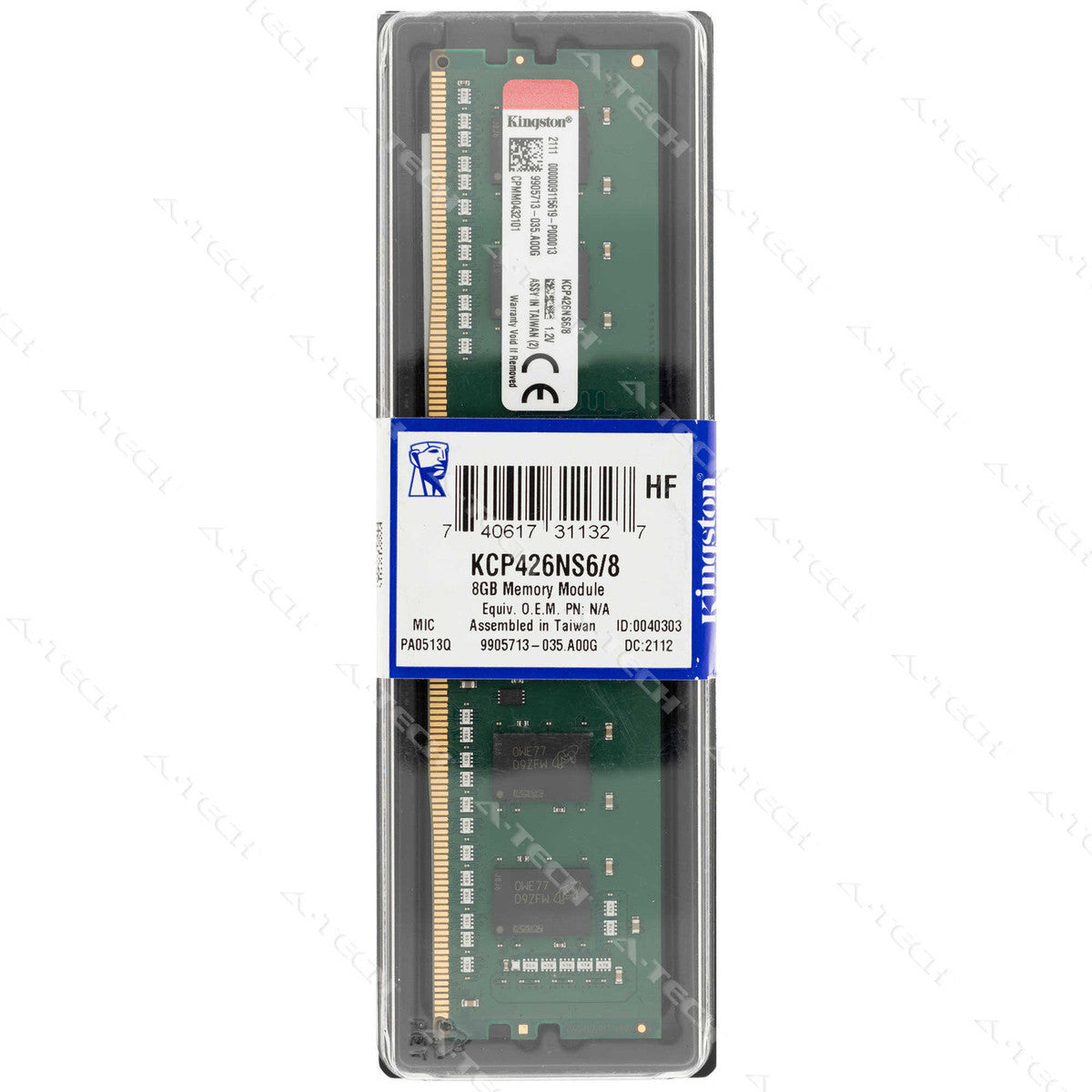 Module de mémoire Kingston DDR4 8 Go 2666 MHz à un seul rang