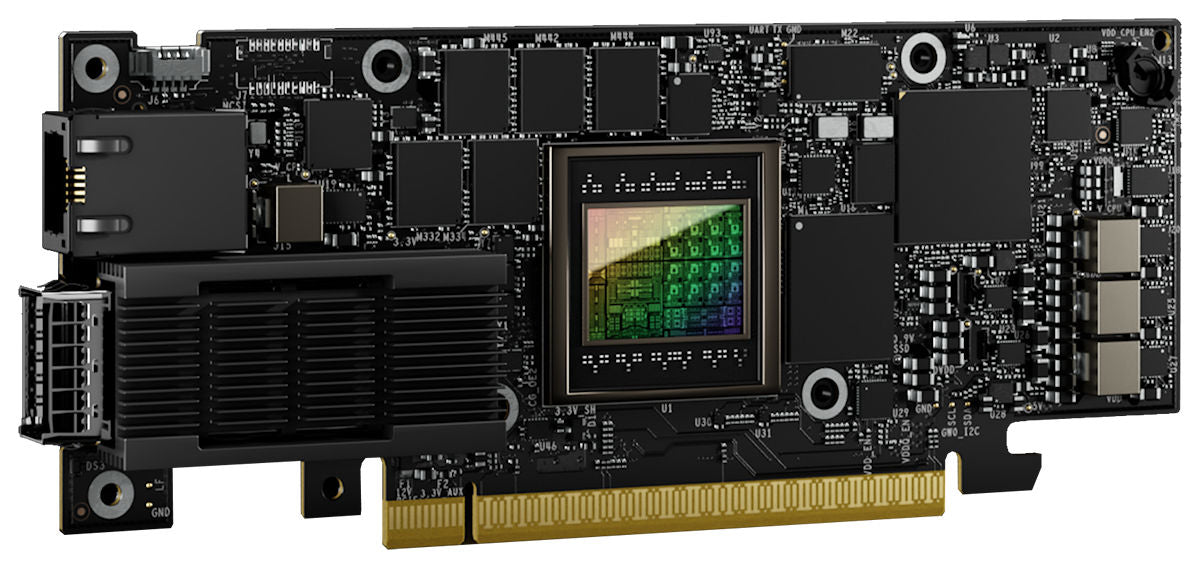 NVIDIA BlueField-3 B3220L E-Series FHHL SuperNIC, Dual QSFP112, PCIe 5.0