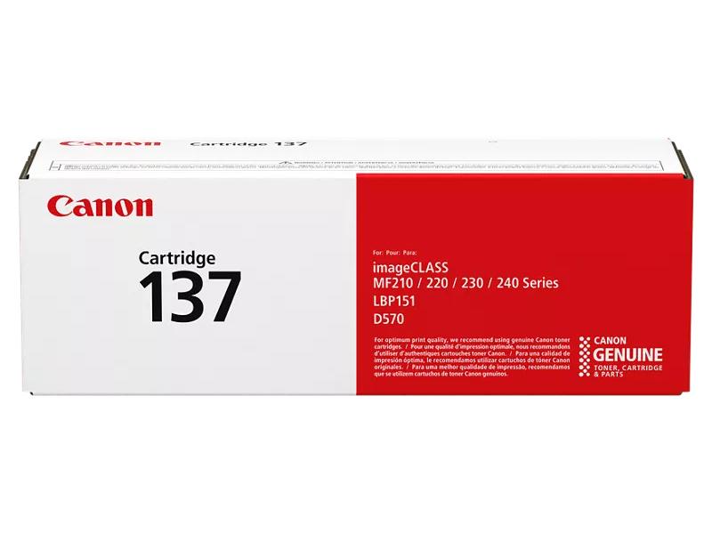 The Canon Cartridge 137 Black Toner delivers consistent, high-quality monochrome prints. Designed for seamless compatibility with a range of Canon laser printers, it offers a yield of up to 2,400 pages based on ISO/IEC standards. Ideal for home offices and small businesses needing reliability.