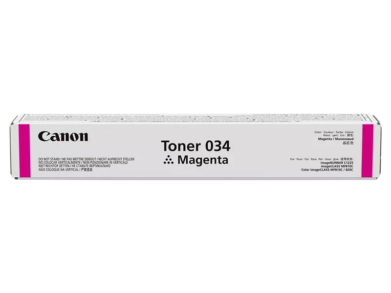 Canon Cartridge 034 Magenta Toner delivers consistent and vibrant magenta output for your Canon imageCLASS MF820Cdn and MF810Cdn laser printers. With an estimated full-yield capacity of 7,300 pages, this high-quality toner cartridge ensures long-lasting performance and reduced downtime. Ideal for business environments, it is TAA compliant and manufactured in Japan for reliable output.