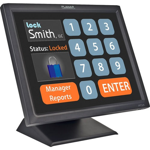 PLANAR PT1545R 15" Touchscreen POS Monitor, XGA, HDMI/DP/VGA, Speakers