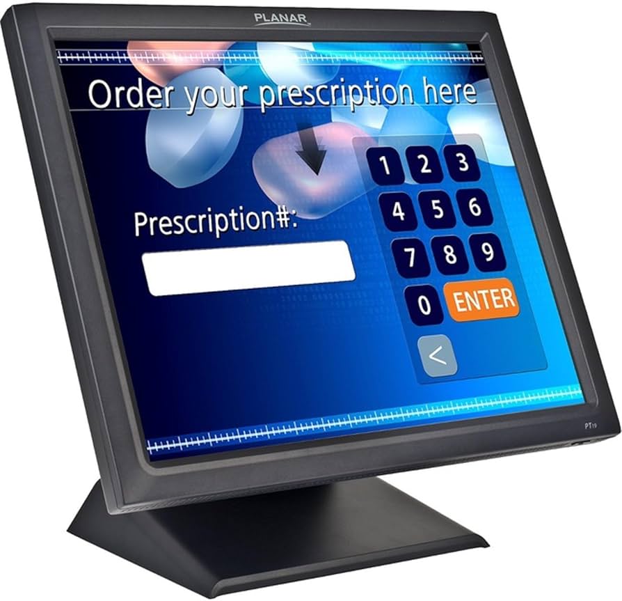 Moniteur POS tactile PLANAR PT1945R 19" avec HDMI/VGA/DP - Noir