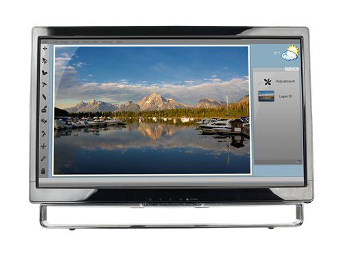 PLANAR PXL2230MW 22in monitor, black HID compliant optical dual-touch FHD LED LCD, VGA, DVI, speakers, 20 degree tilt