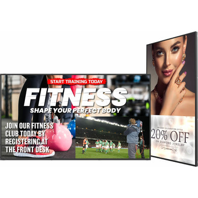 Écran LED UHD PLANAR URP75 75 pouces, 500 nits, fonctionnement 24h/24 et 7j/7