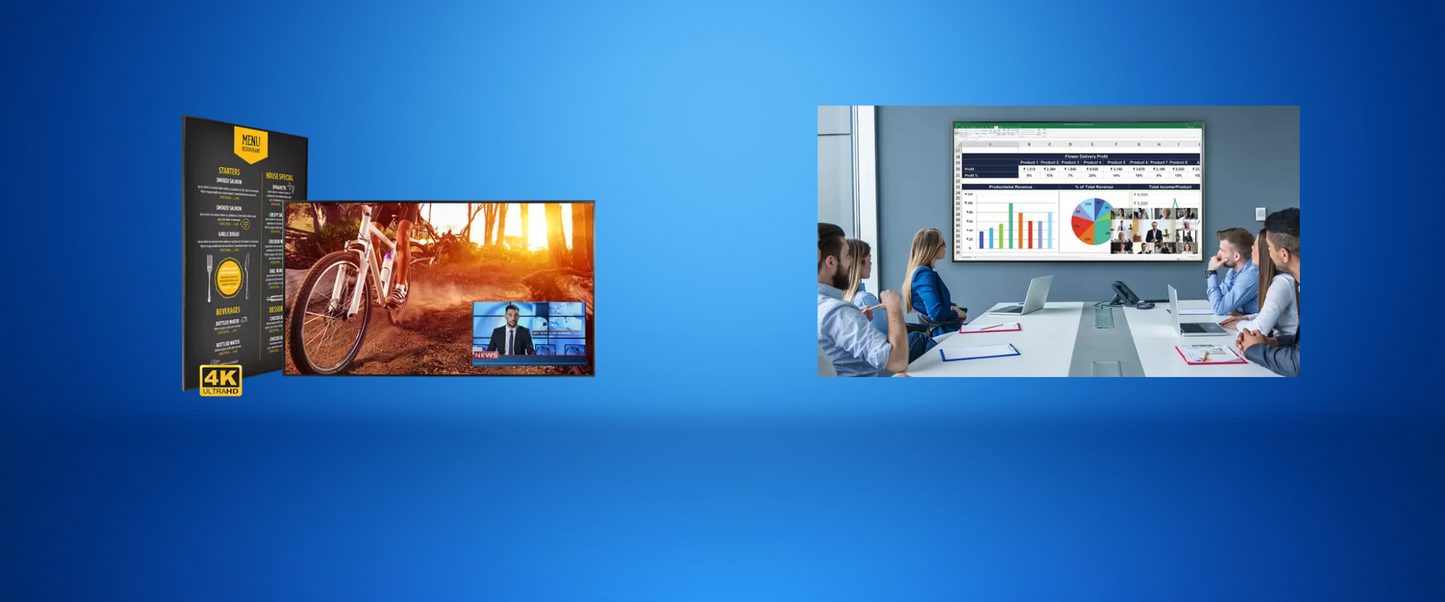 Écran tactile UHD PLANAR URP85-ERO-T 85 pouces, 450 nits, HDMI/DP, TAA, haut-parleurs 10 W