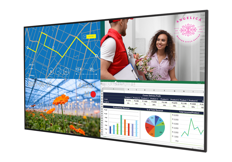 Écran tactile UHD PLANAR URP85-ERO-T 85 pouces, 450 nits, HDMI/DP, TAA, haut-parleurs 10 W