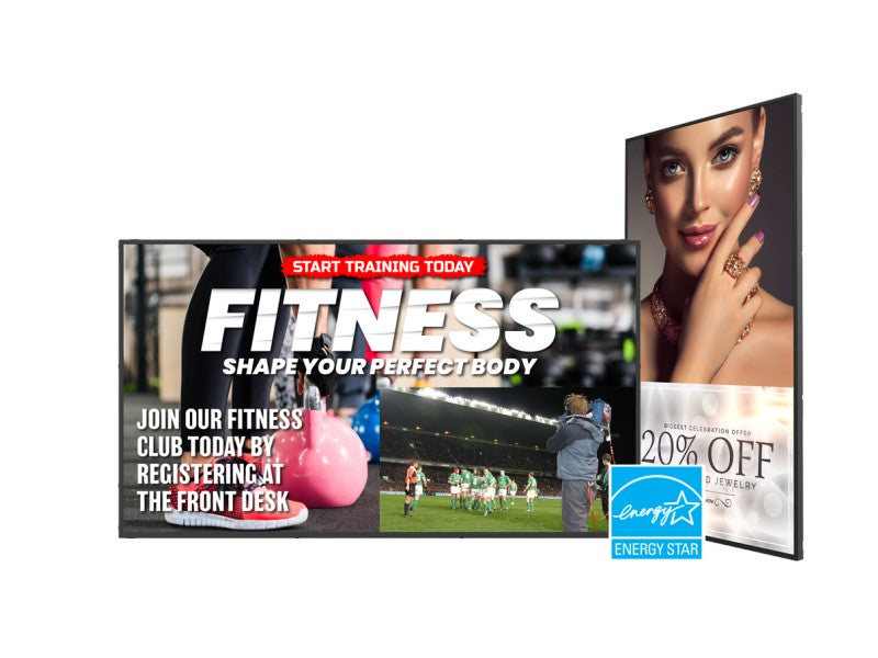 PLANAR URP49-T 49in touchscreen display, UHD, E-LED backlight, 450 nit, 24x7, multi-source viewing, multi-touch, speakers, non-wireless, TAA