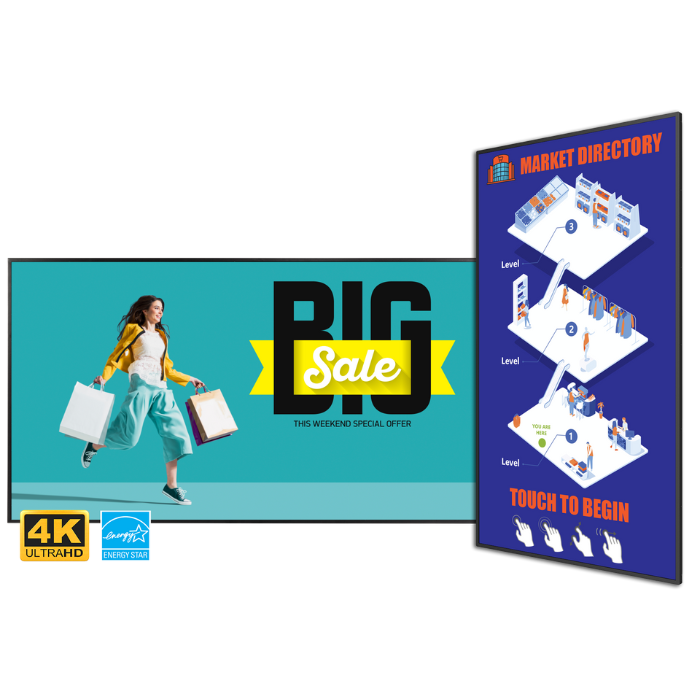 PLANAR SLM432 43" UHD Display, 500 Nit, Speakers, ENERGY STAR