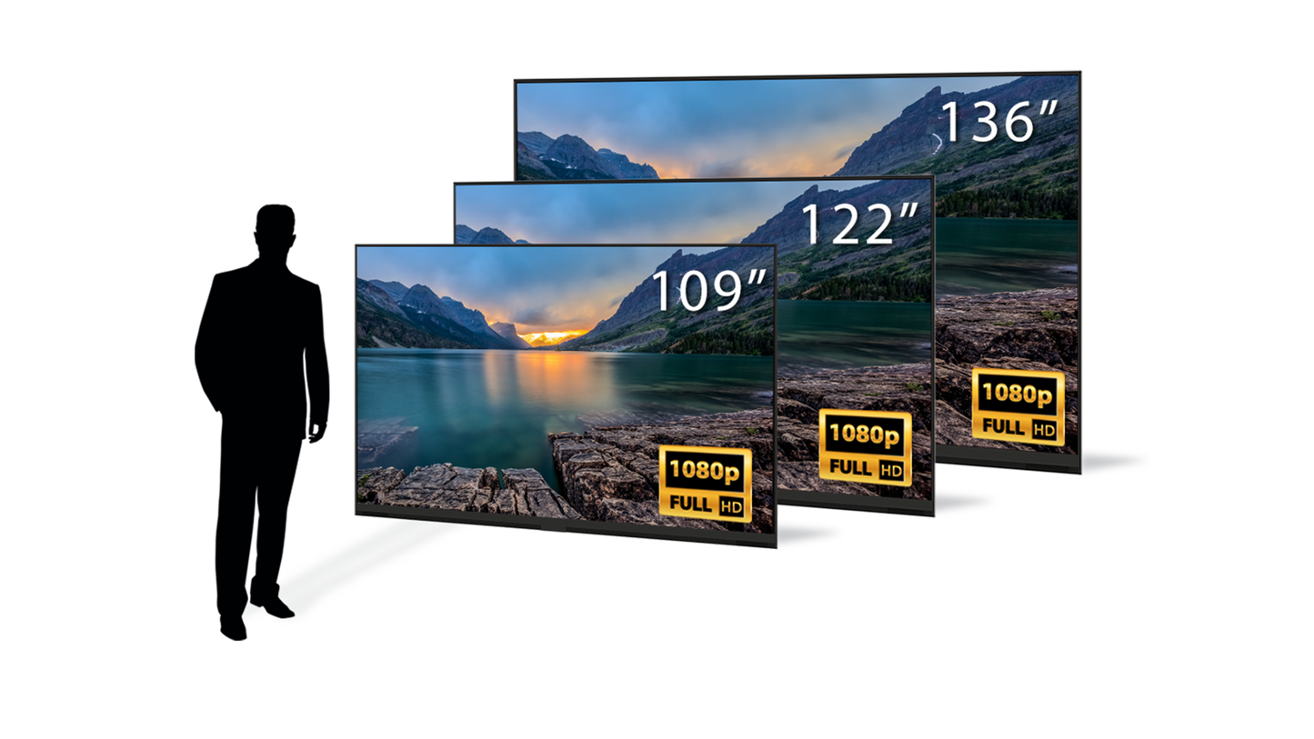 Écran tactile Micro LED PLANAR URL109-MFT 109" FHD 1,25 mm, 800 nits, HDR
