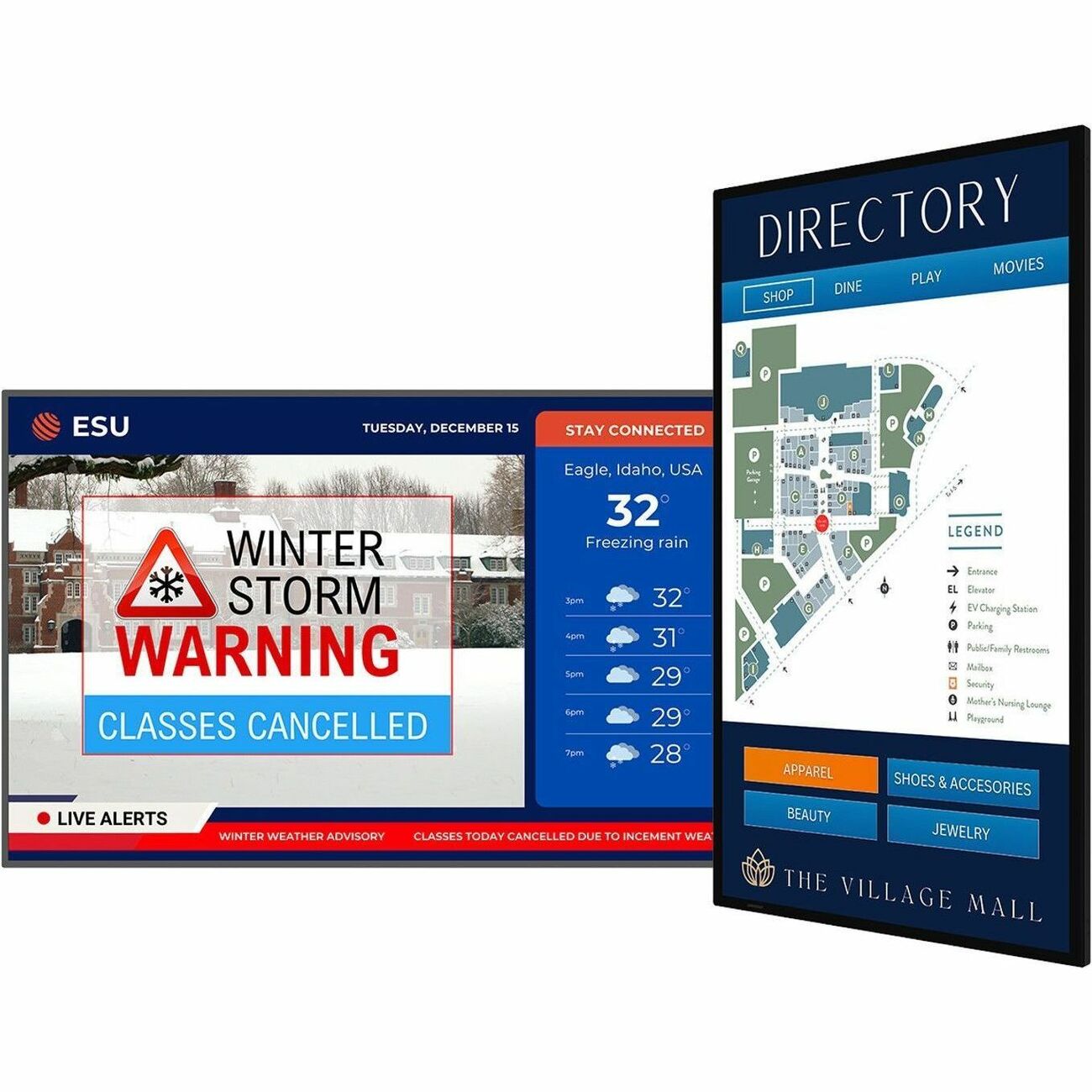 Planar SLP55 55" UHD LCD Display, 500 nits, 24x7, ENERGY STAR