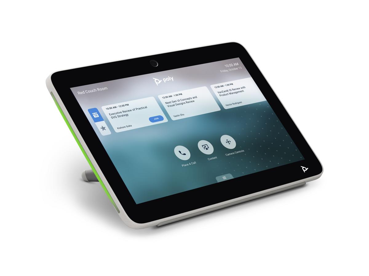 The HP Poly TC10 White Touch Controller offers intuitive video conferencing control in a secure, TAA-compliant design. With a 10.25-inch interactive display, 1280 x 800 resolution, and support for Ethernet and wireless technologies, it's ideal for streamlined meeting room management. GSA and JITC certifications make it suitable for government and enterprise use.