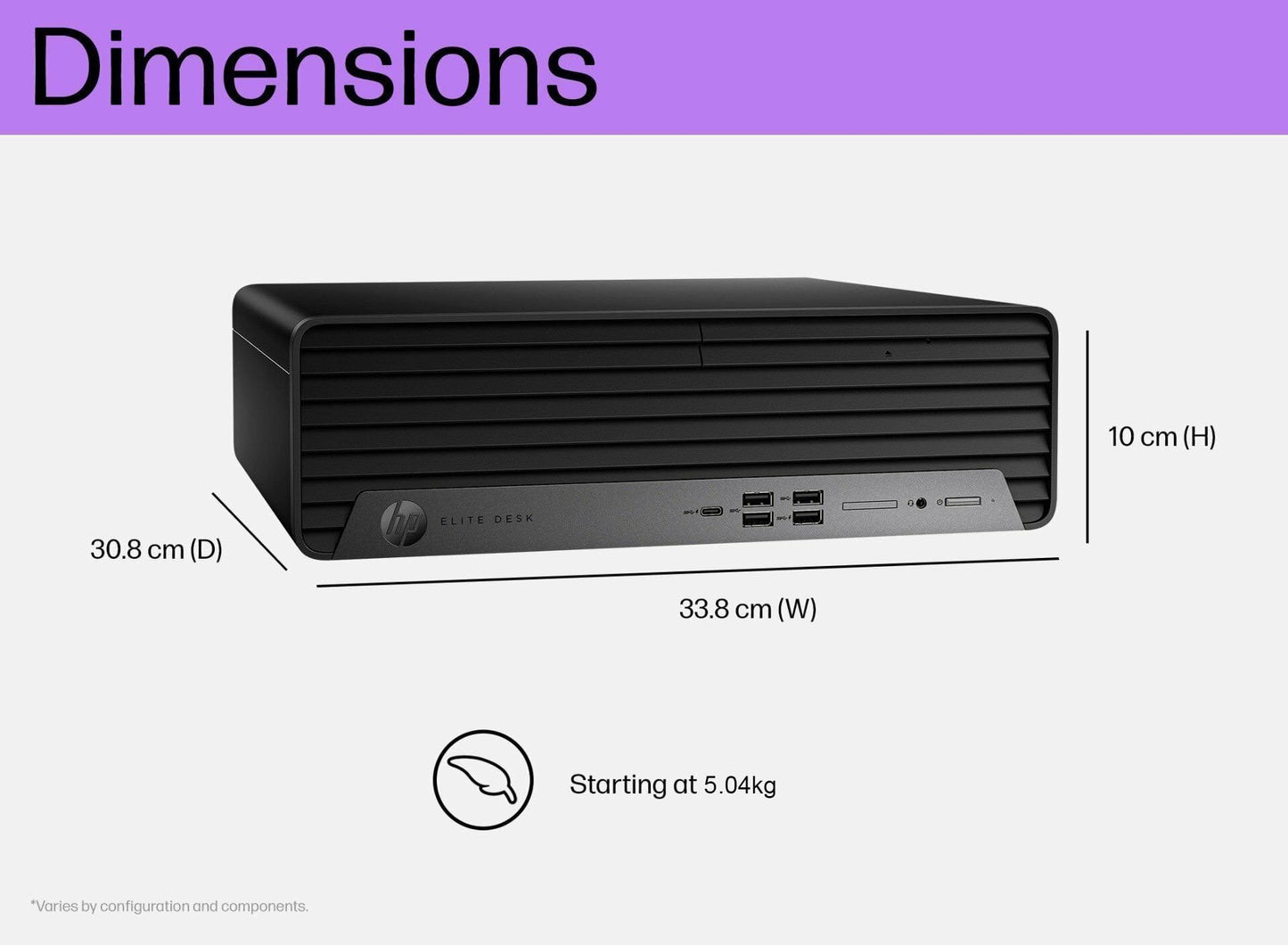 HP Elite SFF 600 G9, i5-13500, 16GB RAM, 512GB SSD
