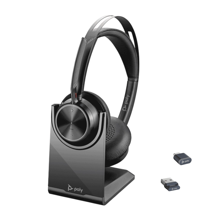 Casque Poly Voyager Focus 2 USB-C avec BT700 et adaptateur USB-C/A