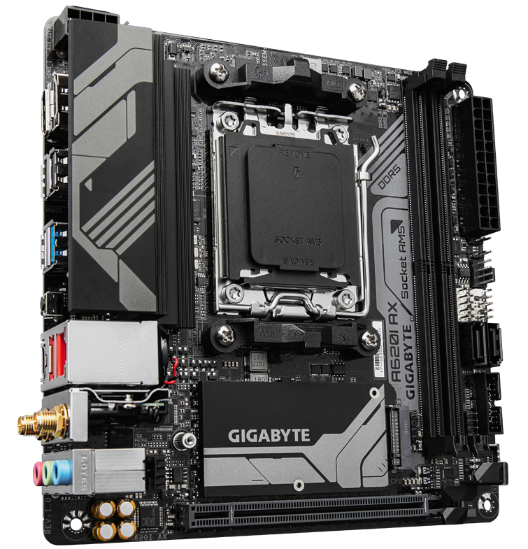 GIGABYTE A620I AX Mini ITX AM5 Motherboard