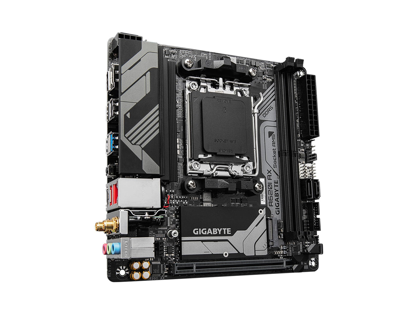 GIGABYTE A620I AX Mini ITX AM5 Motherboard