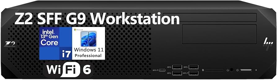 HP Z2 SFF G9 Workstation, Core i7-14700, 64GB DDR5, 1TB SSD, Win 11 Pro