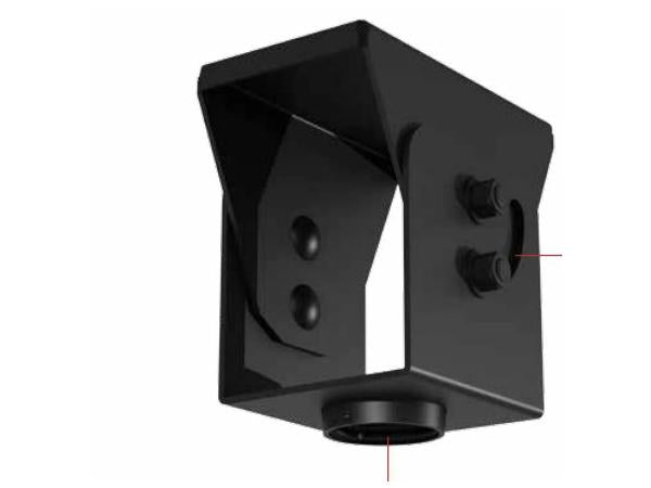 Heavy Duty Cathedral Ceiling Adaptor for Projectors and Flat Panel Displays. Built to support up to 500 lb, this PEERLESS ceiling plate is ideal for securing heavy AV equipment. Its steel construction and black finish make it suitable for professional installations in commercial or educational settings.