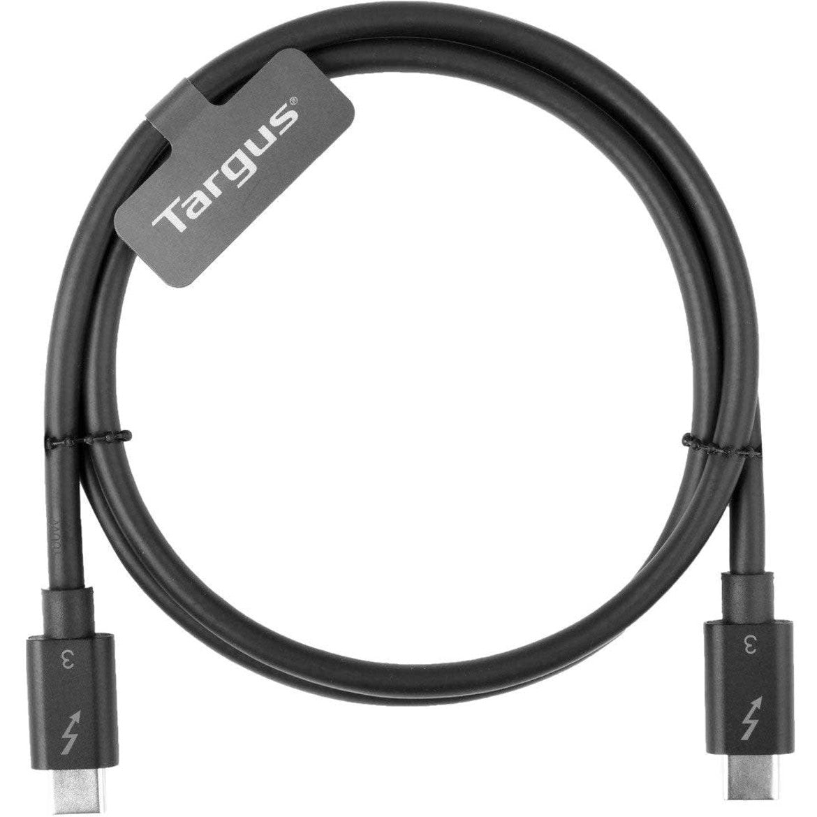 Câble USB-C vers USB-C Thunderbolt 3 TARGUS 0,8 m, noir