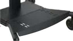 Étagère de base PEERLESS ACC315 pour chariots SmartMount série SR, noire
