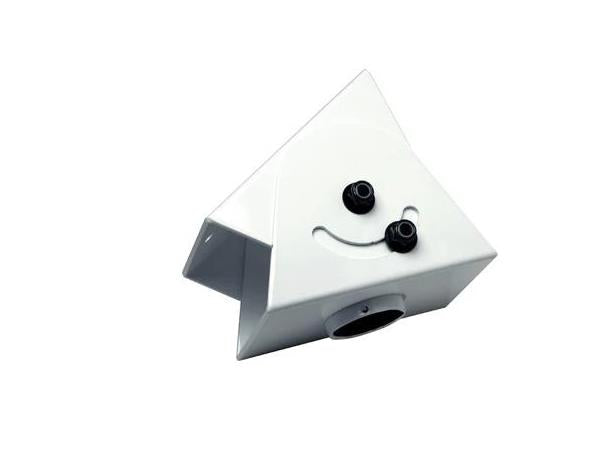 Peerless Cathedral Ceiling Adapter in white is designed for stable projector installations on angled ceilings. Supporting up to 300 lb and offering ±60 degrees of tilt, it includes a 1 1/2-inch 11.5 NPT fitting for secure mounting. This TAA-compliant unit ensures both heavy-duty performance and compliance with procurement standards.