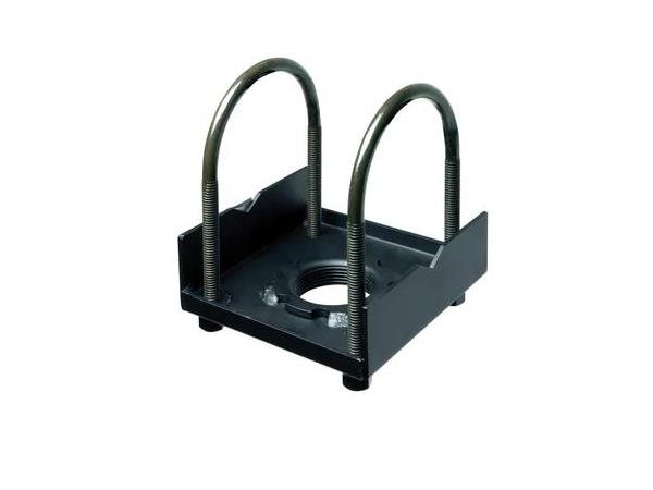 The Peerless ACC557 Ceiling Adapter offers a robust mounting solution for professional AV applications. Designed for secure attachment to various truss shapes—including round, square, rectangular, or I-Beam—up to 3 inches wide by 3.5 inches high, this adapter supports heavy-duty installations with a 1200lb (544kg) weight capacity. It includes a 1 1/2" 11.5 NPT fitting for convenient connection to extension columns.