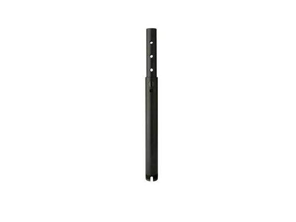 Peerless Industries' 8–10 ft Adjustable Extension Column is a heavy-duty mounting component designed for CRT or flat panel displays. Featuring a tube-in-tube configuration and a black powder-coated finish, this column supports up to 800 lb and integrates seamlessly with Peerless-AV’s multi-display systems. Ideal for professional installations requiring adjustable height and structural integrity.