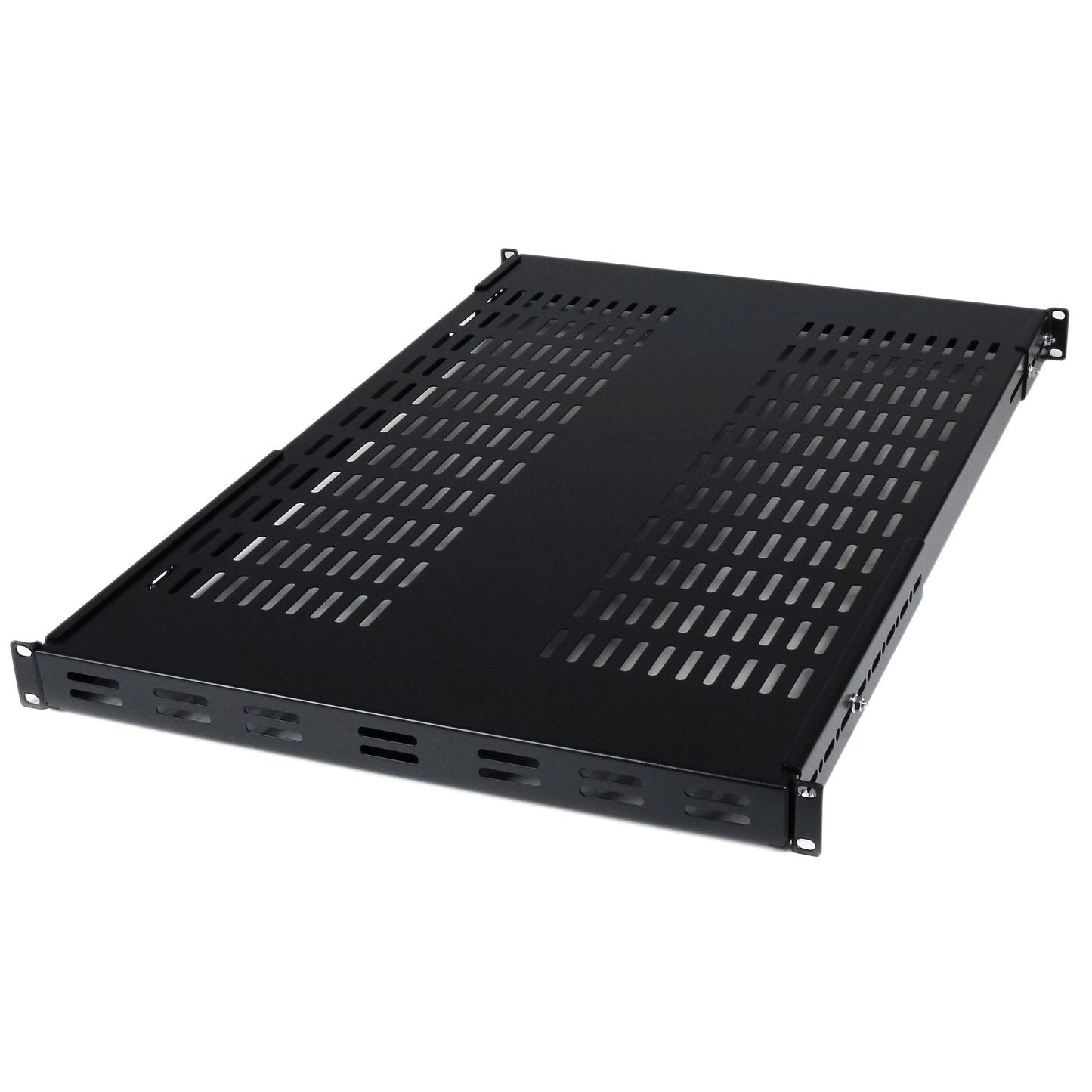 Étagère ventilée réglable StarTech 1U, capacité de 79 kg, profondeur de 49,5 à 96 cm