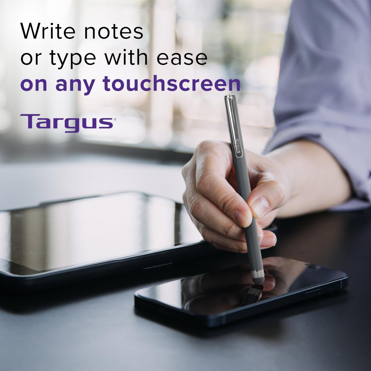 Stylet TARGUS AMM01TBUS pour tablettes et smartphones - Noir