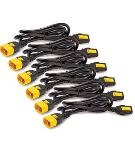 Kit de cordons d'alimentation APC, verrouillables C13 à C14, 0,6 m (lot de 6)
