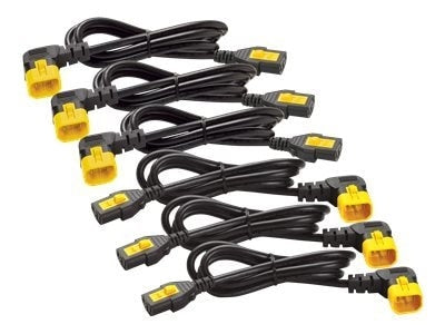 Kit de cordons d'alimentation APC (6 pièces), verrouillage C13 à C14, 1,2 m