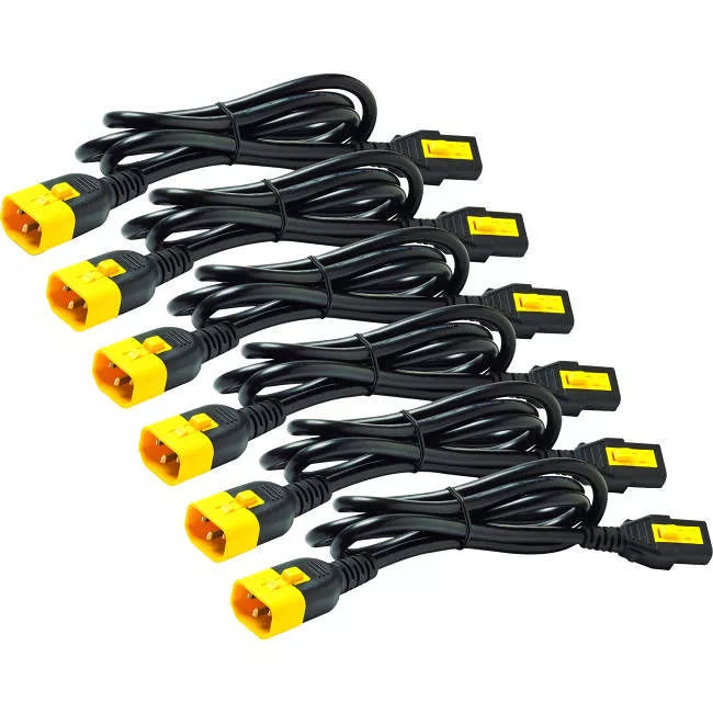 Kit de cordons d'alimentation APC (6), verrouillables, C13 vers C14, 1,8 m, AP8706S-WW