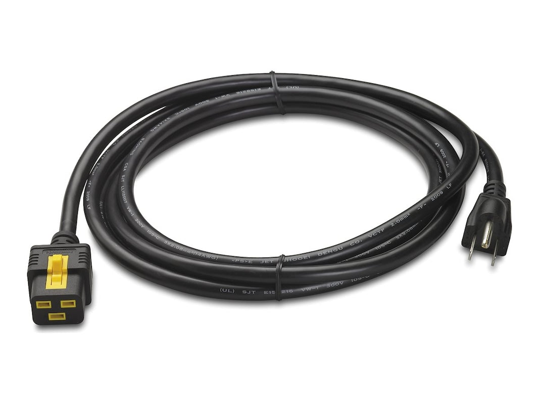 Cordon d'alimentation verrouillable APC AP8750 C19 vers 5-15 broches, 3 m, noir