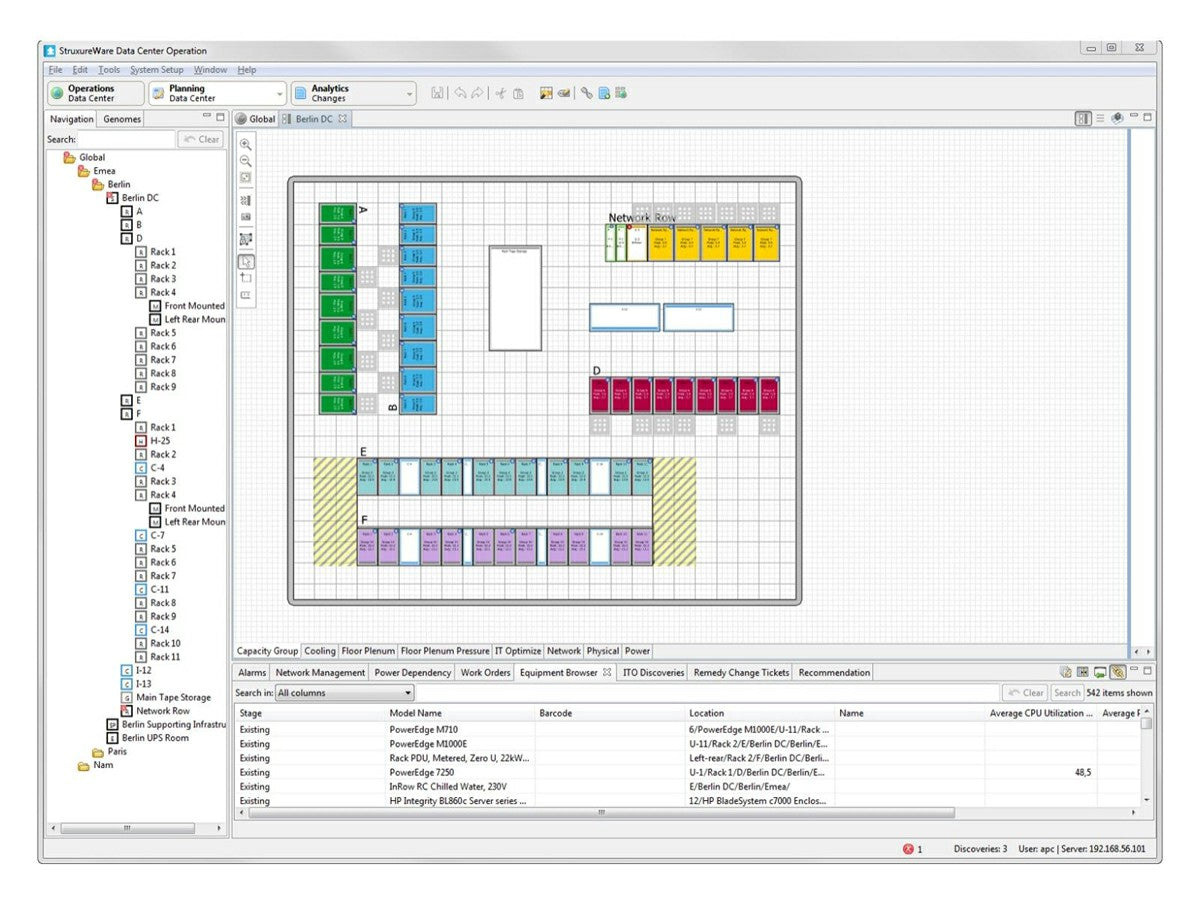 APC Capacity Manager 10 Rack License (AP9110) provides centralized infrastructure visibility to help IT managers optimize physical capacity planning across up to ten racks. This TAA-compliant license enables more efficient resource utilization within data centers. Ideal for maintaining compliance and improving operational efficiency.