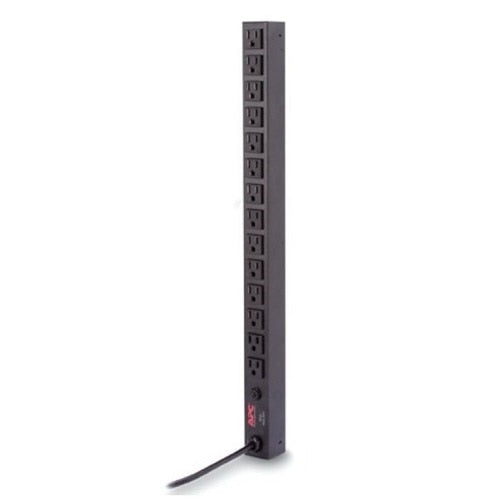 APC Rack PDU, Basic, Zero U, 15A, 120V, 14x NEMA 5-15R (AP9567)