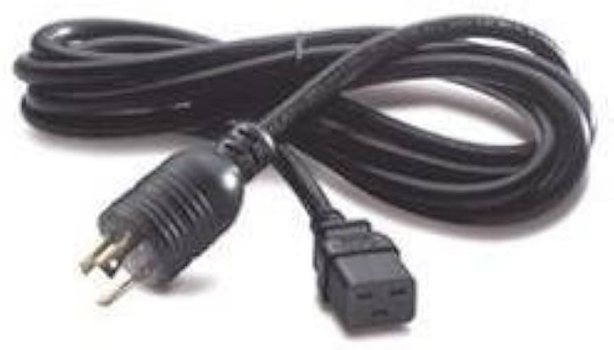 Cordon d'alimentation APC AP9871 de 3,6 m, NEMA L6-20P vers IEC C19, noir