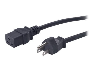APC 8ft Power Cable IEC C19 (F) to NEMA 5-15P (M), Black