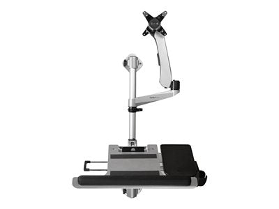 StarTech Sit-Stand Monitor Arm 34in Desk Mount with Keyboard Tray