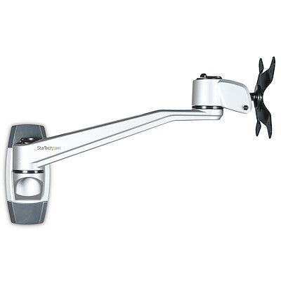 StarTech Wall Mount Monitor Arm with Swivel Arm, Up to 34"/14kg, Aluminum