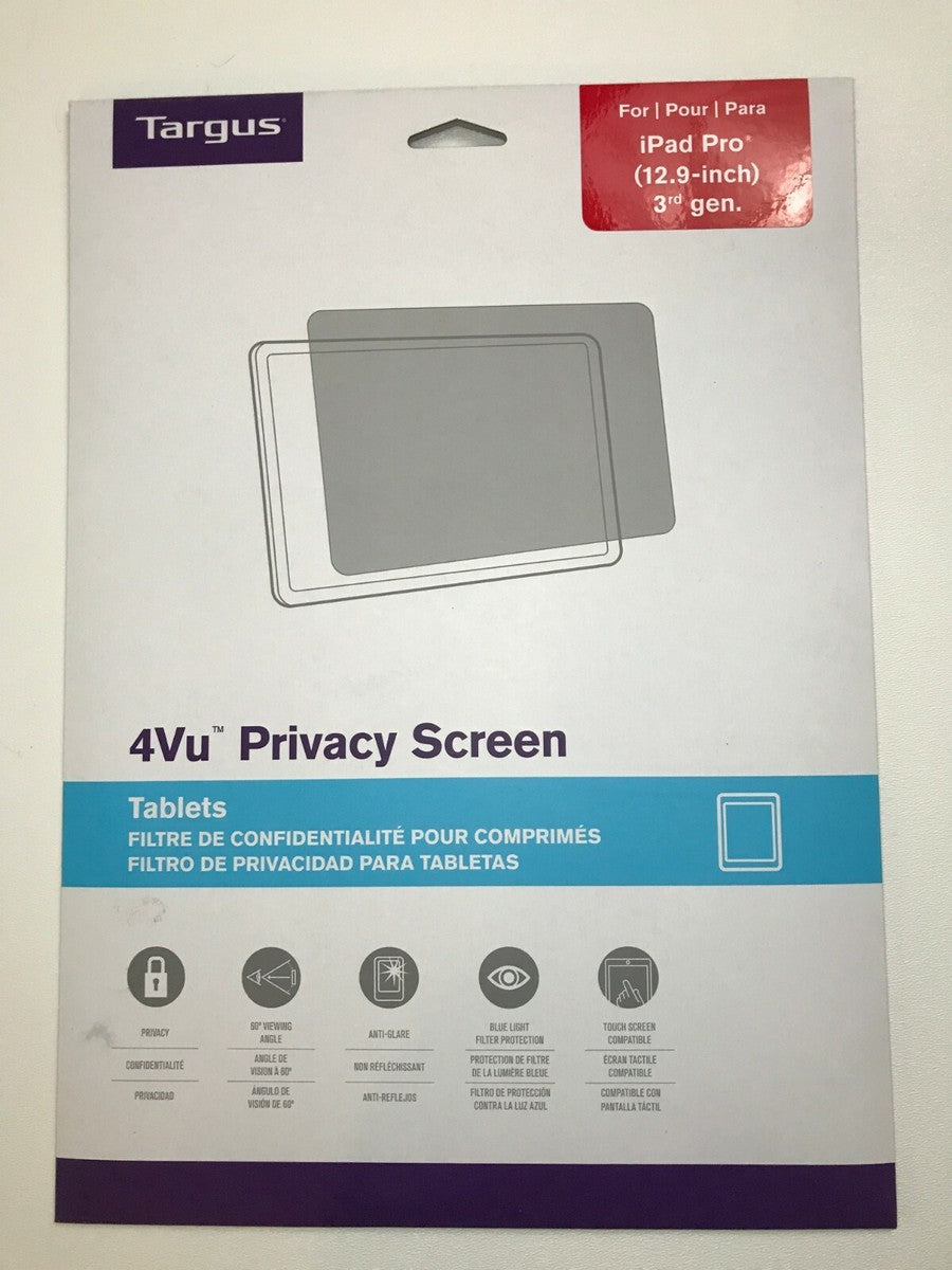 Écran de confidentialité TARGUS 4Vu pour iPad Pro 12,9" 3e génération (AST070GL)