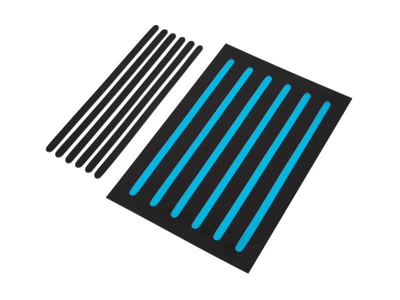 Replacement install kit for Targus Magnetic Privacy Screens featuring six magnetic strips, a cleaning cloth, and user guide. Designed for simple installation and screen clarity, the kit delivers a complete solution for reapplying magnetic privacy filters efficiently. TAA-compliant and backed by a 1-year limited warranty.