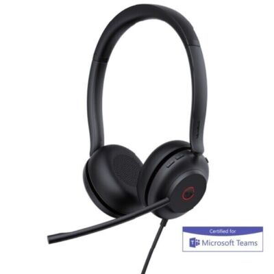 Casque filaire YEALINK UH35 Dual Teams USB-C/A, stéréo, noir