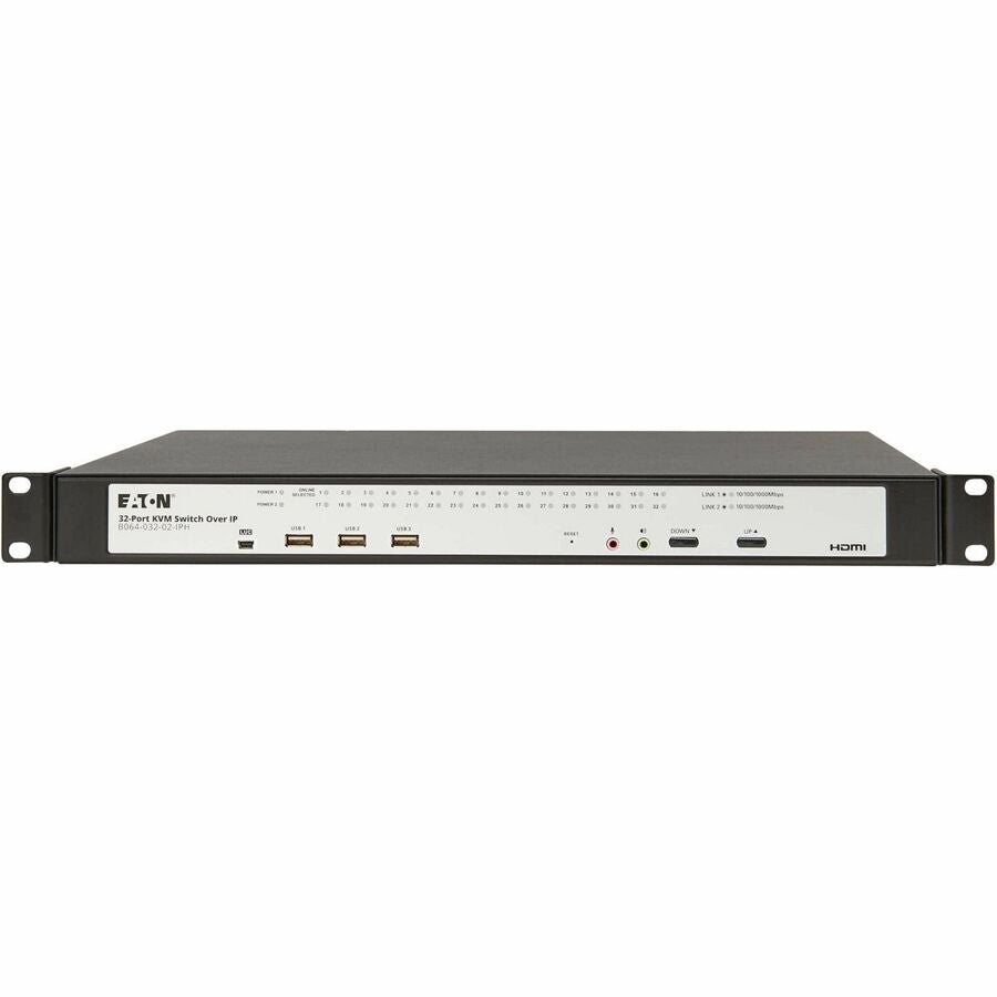 Eaton 32-Port Cat5e KVM over IP Switch with HDMI & Virtual Media