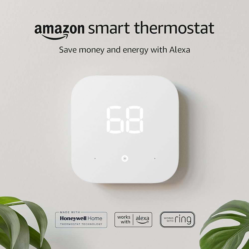 Thermostat intelligent Amazon, modèle S6ED3R, certifié ENERGY STAR