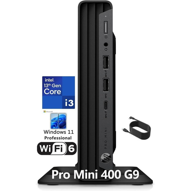 HP Pro Mini 400 G9, Core i5-12500T, 16 Go, SSD 512 Go, Windows 11 Pro