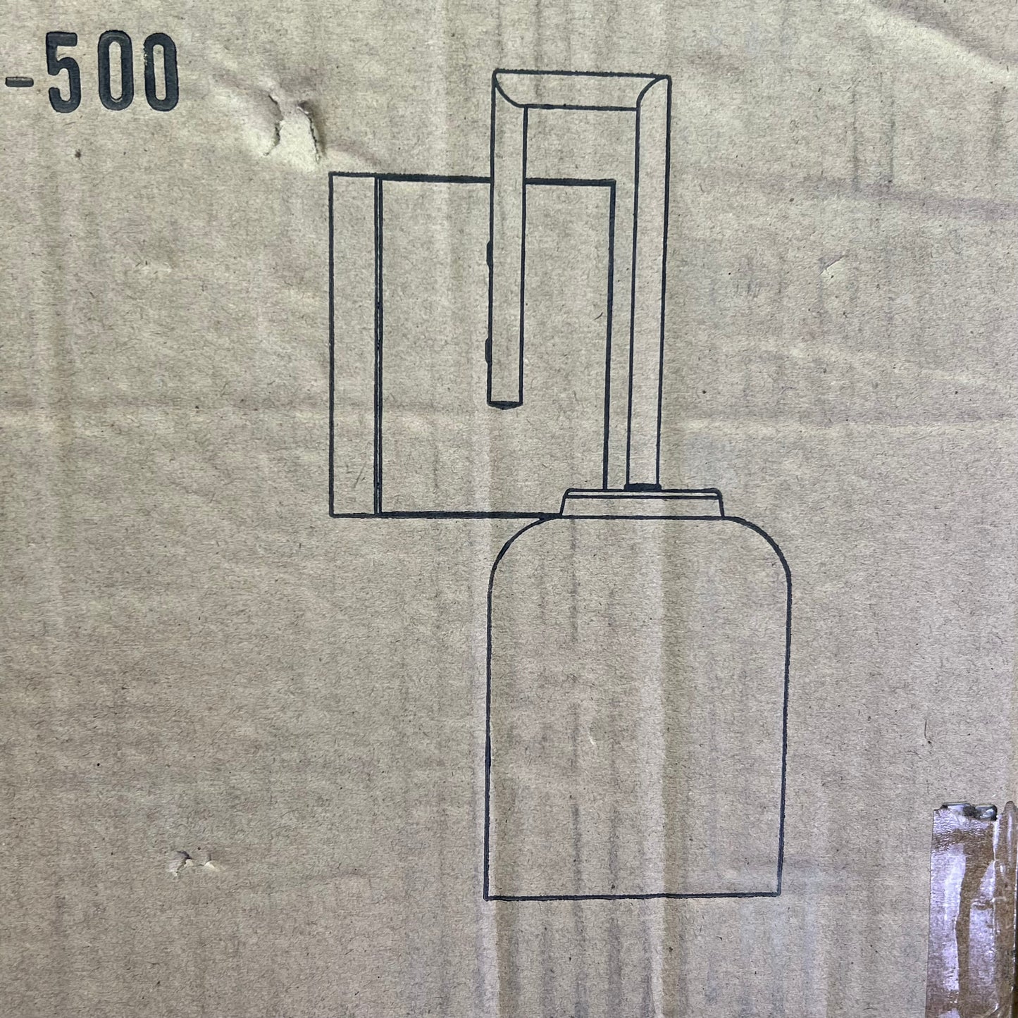 HOME PLACE Modern Carter Sconce Lighting Fixture Brushed Nickel 639311BN-500
